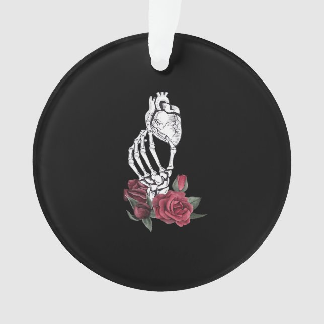Heart The Skeleton's Hand Classic Ornament (Front)