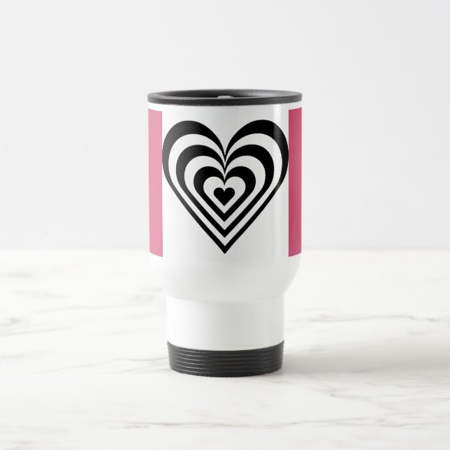 Heart Theme Pink Mug (Center)