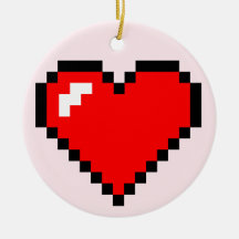 Heart Thief 8 Bit Pixel Art - Funny Geeky Gamer