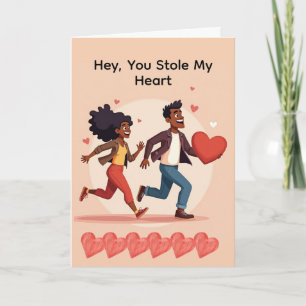 "Heart Thief" funny Anniversary/Valentine Card