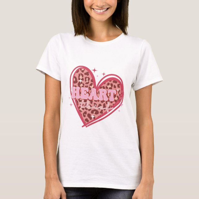 Heart thief Valentines Day T-Shirt (Front)