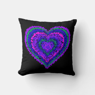 Heart throw pillow