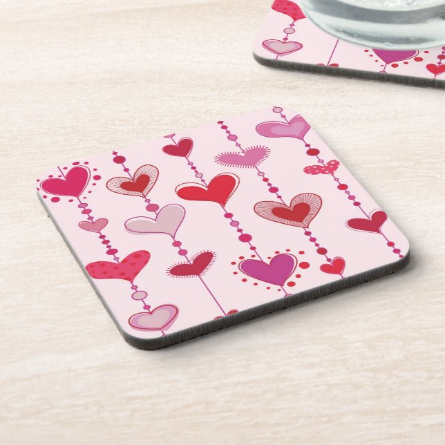 Heart Tiles Coaster (Left Side)