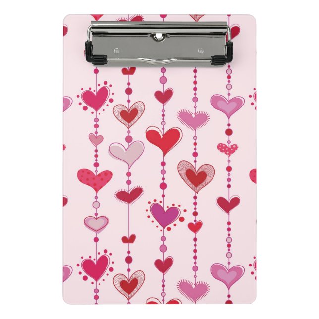 Heart Tiles Mini Clipboard (Front)