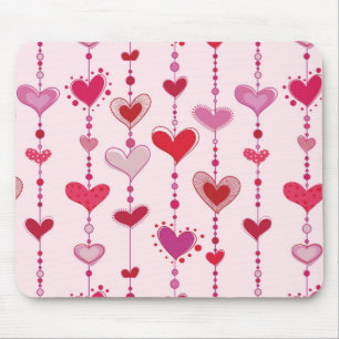 Heart Tiles Mouse Mat