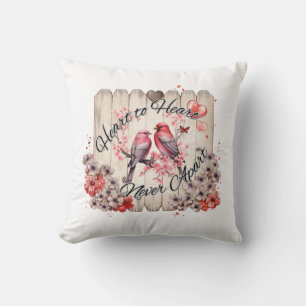 Heart to Heart Throw Pillow
