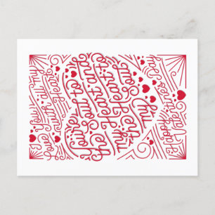 HEART TO MY SOUL / Valentine's Day Postcard