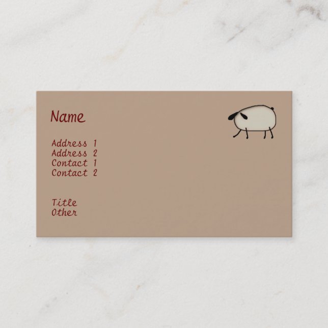 Heart Topiary Business Card (Front)