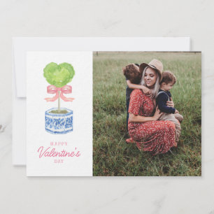 Heart Topiary Valentines Holiday Card