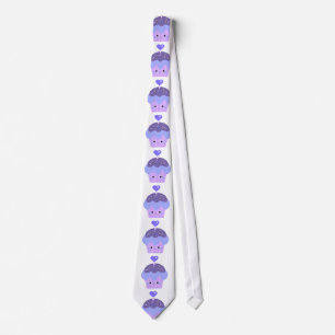 Heart Topped Kawaii Cupcake Tie