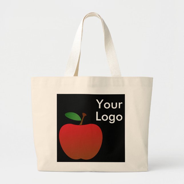 Heart Tote Bag with Logo Space (Front)