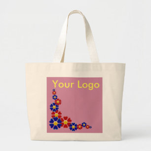 Heart Tote Bag with Logo Space