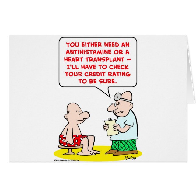 heart transplant credit rating (Front Horizontal)