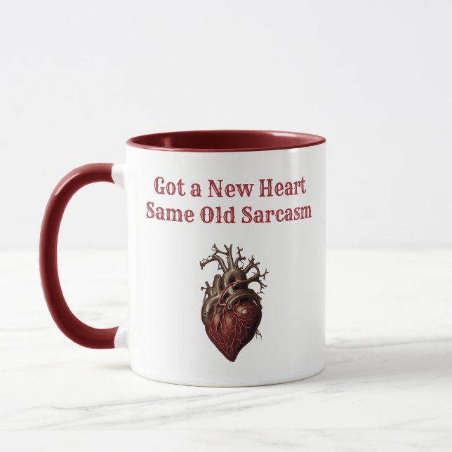 Heart Transplant Funny Victorian Steampunk Mug (Left)