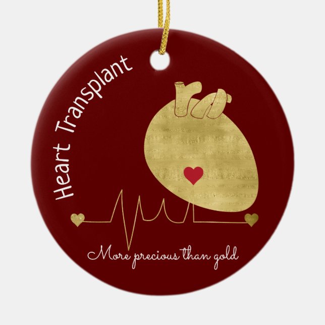 Heart Transplant Ornament (Front)