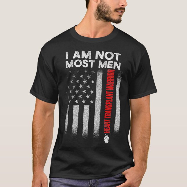 Heart Transplant Recipient America Surgery T-Shirt (Front)