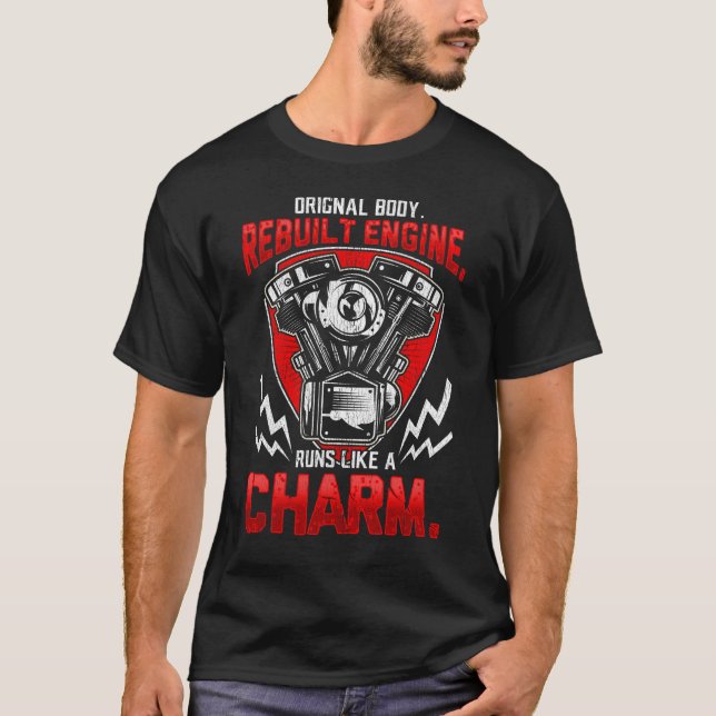 Heart Transplant Surgery Rebuilt Engine Bypass T-Shirt (Front)