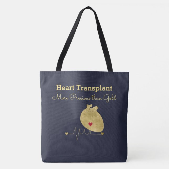 Heart Transplant Tote Bag (Front)