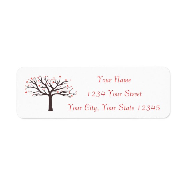Heart Tree Address Label (Front)