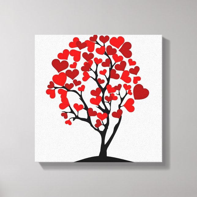 Heart tree canvas print (Front)