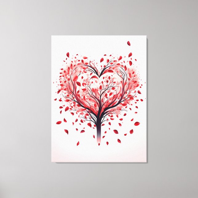 Heart tree canvas print (Front)