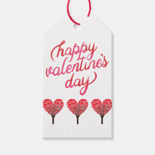 Heart Tree Happy Valentine's Day  Gift Tags