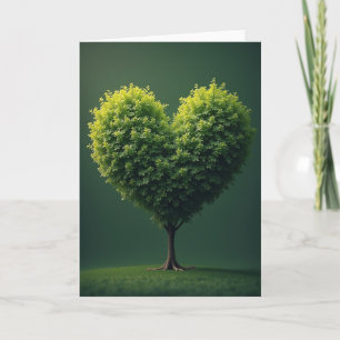 Heart Tree Love Nature Art Card