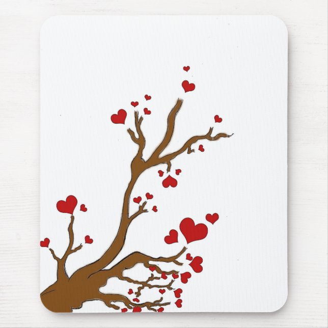 heart tree mouse mat (Front)