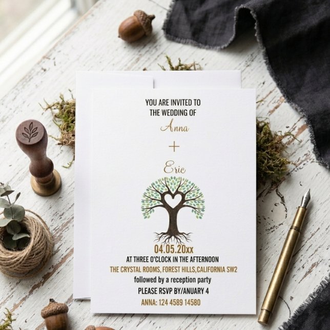 HEART TREE OF LOVE WEDDING INVITATION (Creator Uploaded)
