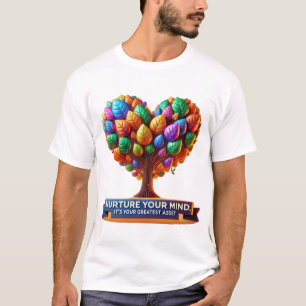 Heart Tree of Mental Wellness: Vibrant Growth T-Shirt