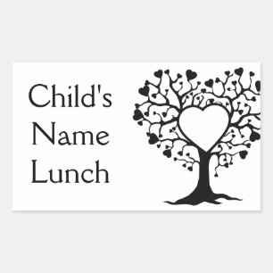 Heart Tree Rectangular Sticker