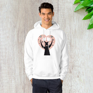Heart Tree With Two Birds Mens Hoodie