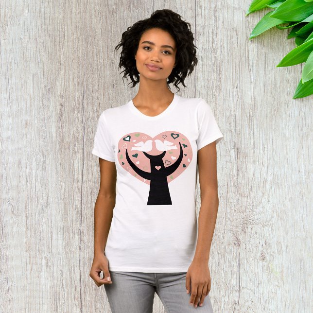 Heart Tree With Two Birds T-Shirt (Creator Uploaded)