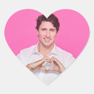 Heart Trudeau Stricker Sticker