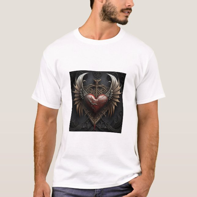 Heart tuching Design Logo❤❤❤❤❤❤❤ T-Shirt (Front)