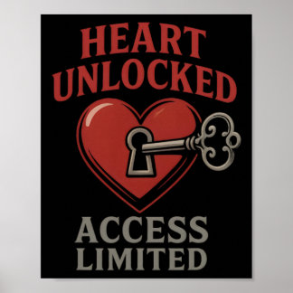 Heart Unlocked Access Limited Romantic Key Love Va Poster