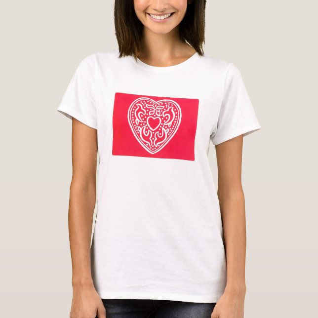 Heart Valentine Screen Tee (Front)