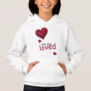 Heart Valentine Sweatshirt Youth Hoodie
