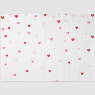 Heart Valentine Theme Baby Girl Shower Red Pink Tissue Paper