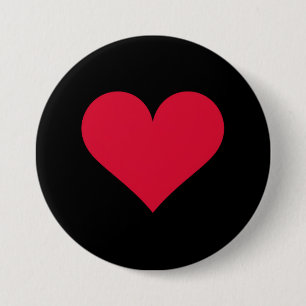 Heart Valentines Day Love Heart  7.5 Cm Round Badge