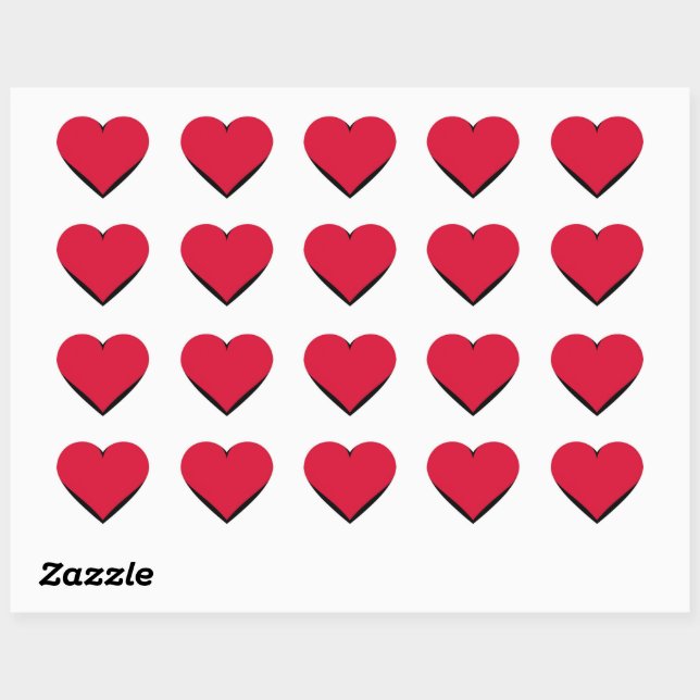 Heart Valentines Day Love Heart  Heart Sticker (Sheet)