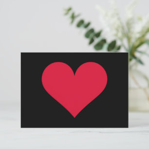 Heart Valentines Day Love Heart Thank You Card