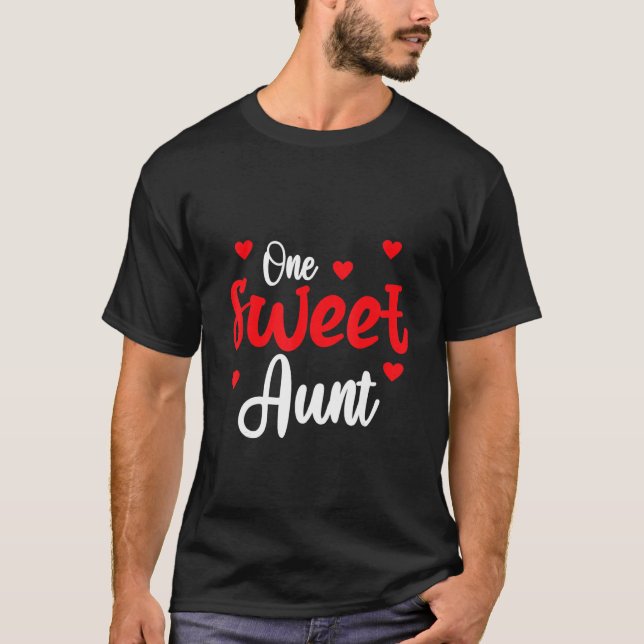 Heart Valentines Day Shirt For Aunt Matching Famil (Front)