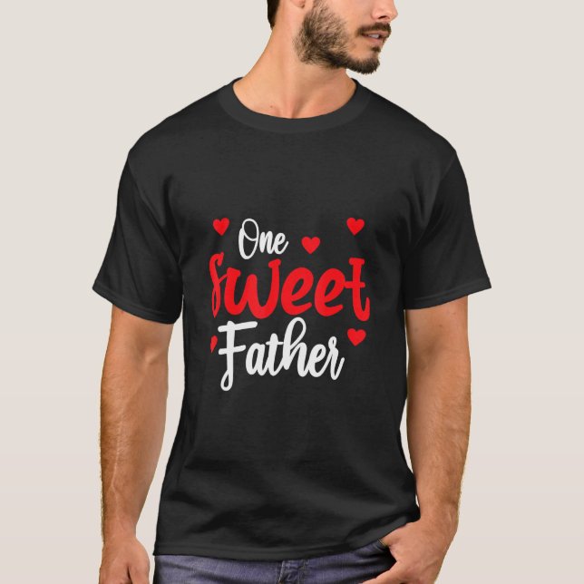 Heart Valentines Day Shirt For Father Matching Fam (Front)