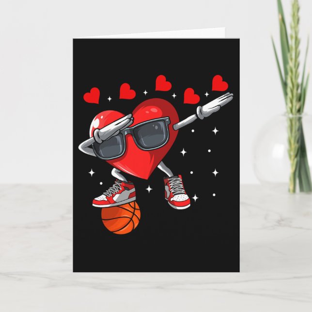 Heart Valentines Day Sketll Player Lover For Men B Card (Front)