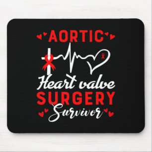 Heart Valve Surgery Survivor Heart Disease Awarene Mouse Mat