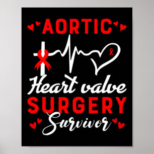 Heart Valve Surgery Survivor Heart Disease Awarene Poster