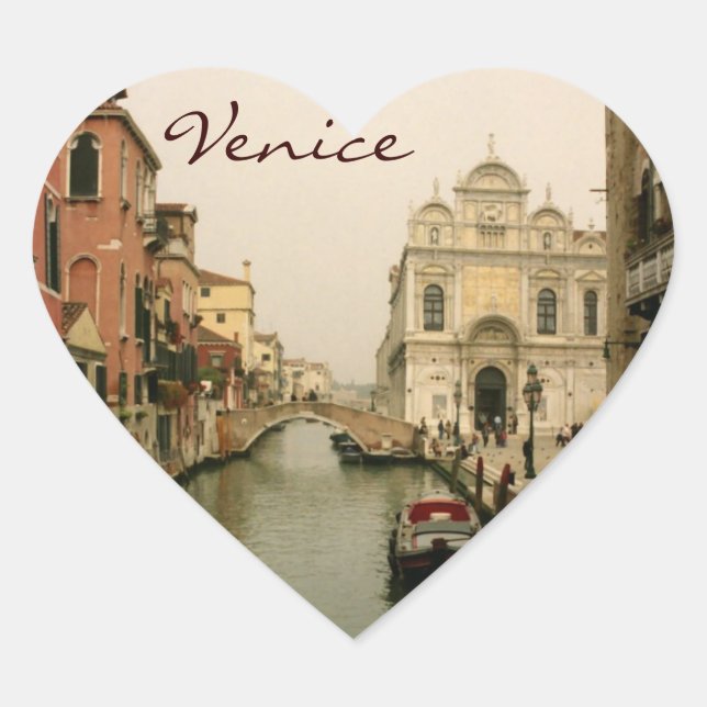 Heart Venice Photo Stickers (Front)