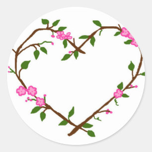 Heart vines stickers