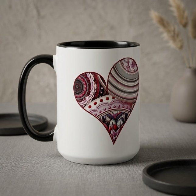 Heart Vintage Mandalas Mug (Creator Uploaded)